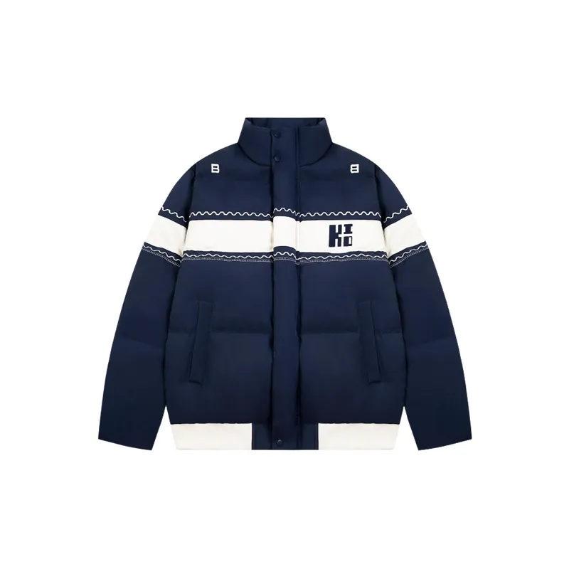 Casual Loose Blended Synthetic Fabrics Quilted Jacket-0