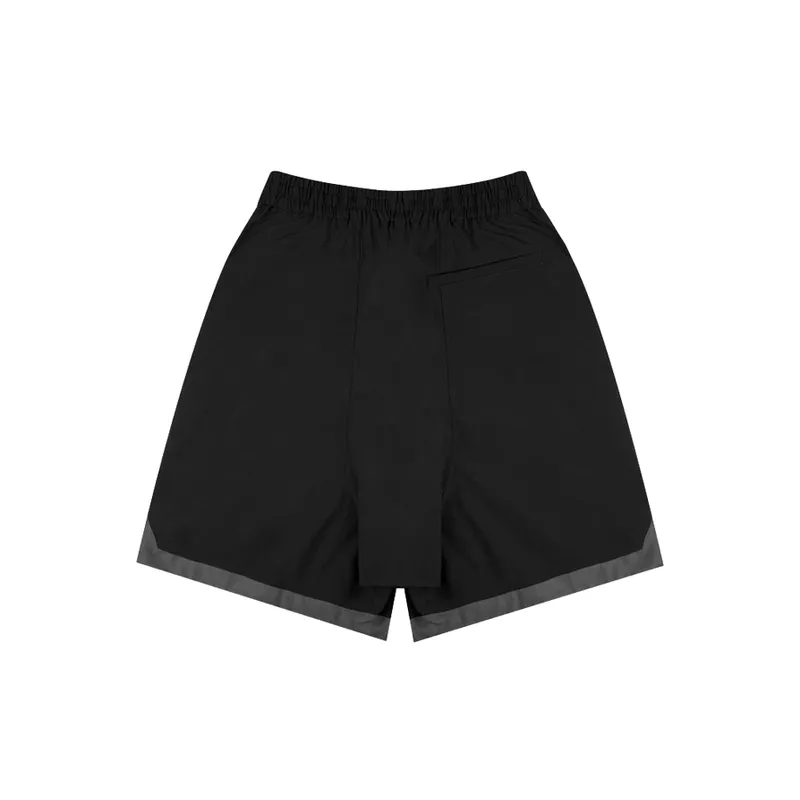 Trendy Brand Loose Splicing Elastic Shorts-3