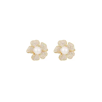 Fashion Flowers Ear Stud
