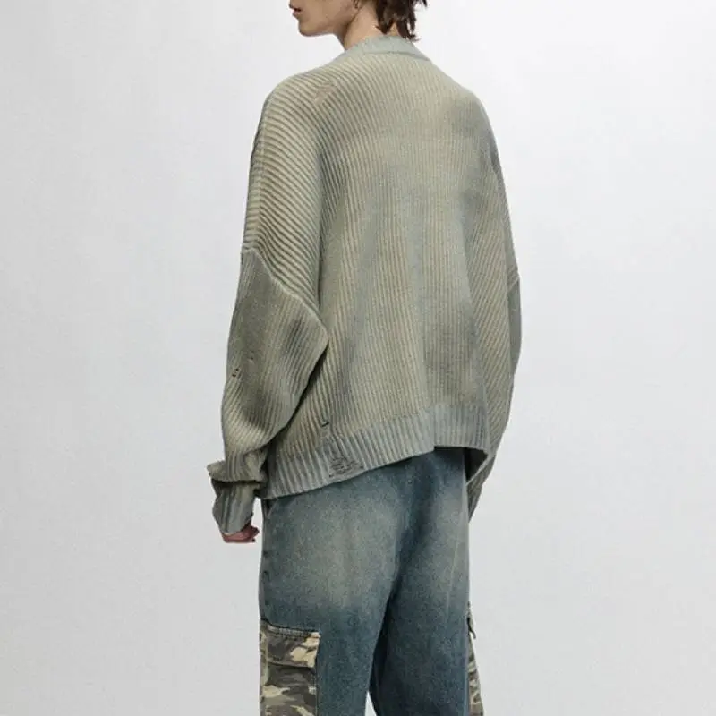 Loose Distress Sweater-3