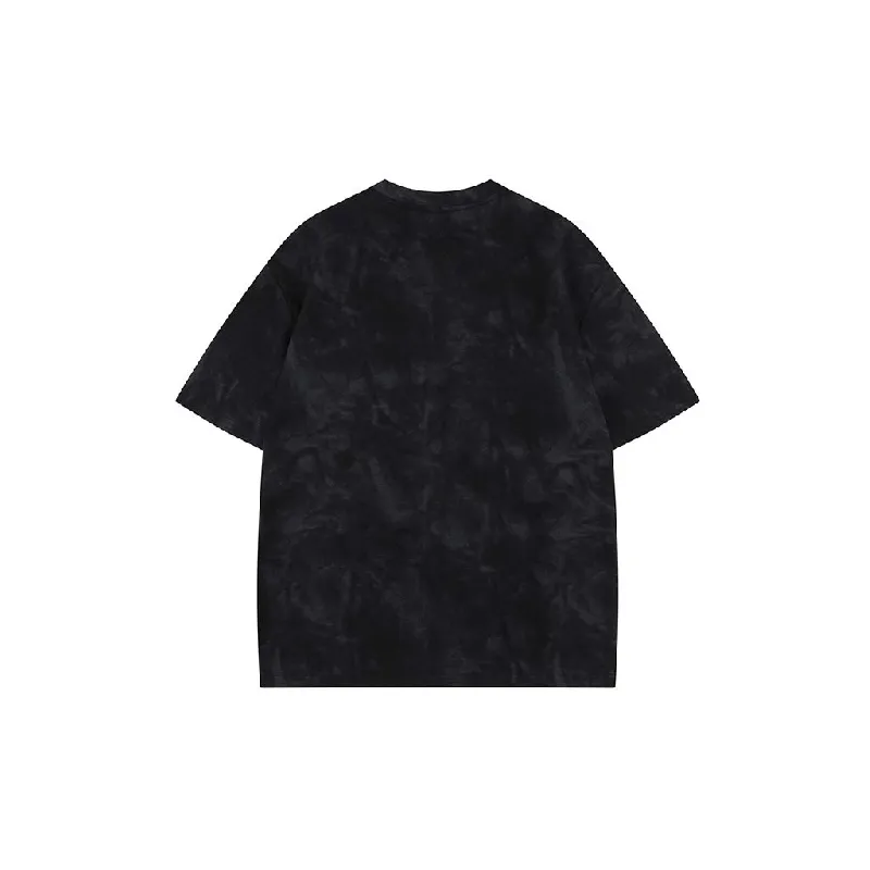 Simple Loose Cotton Blended Fabric T Shirt-3
