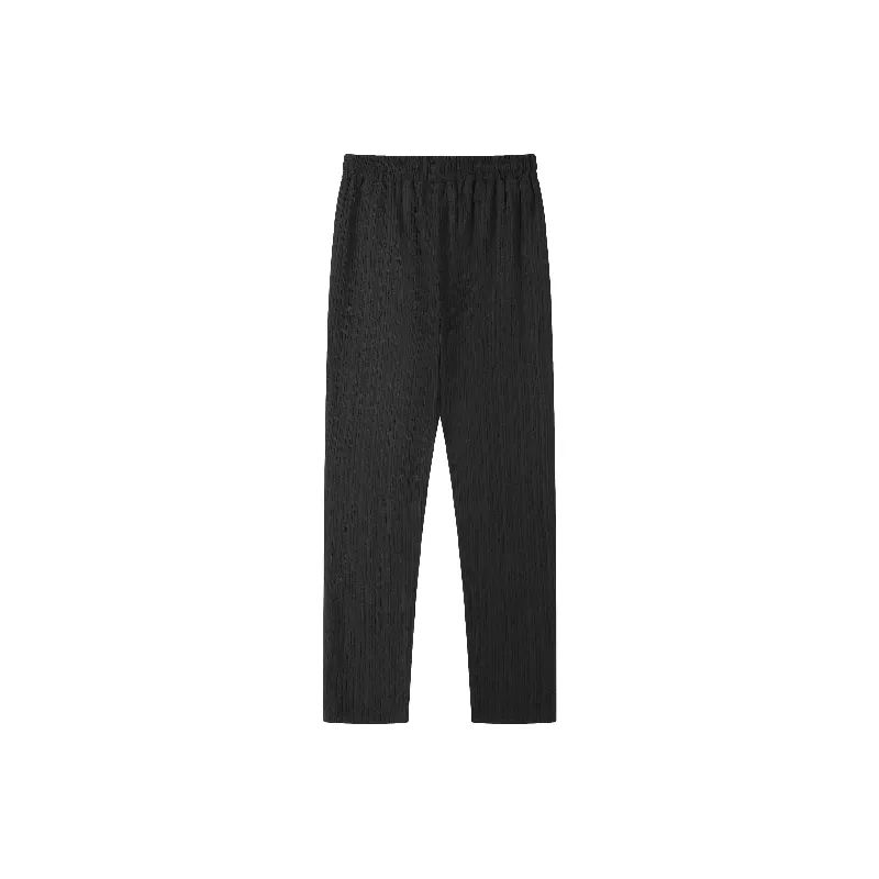 Loose Plain Linen Casual Pants-8