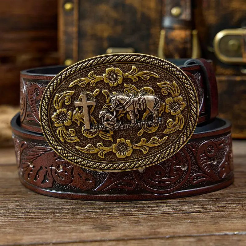 Fashionable Casual Leather Belt-3
