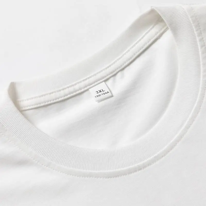 Casual Letter 100% Cotton T Shirt-4