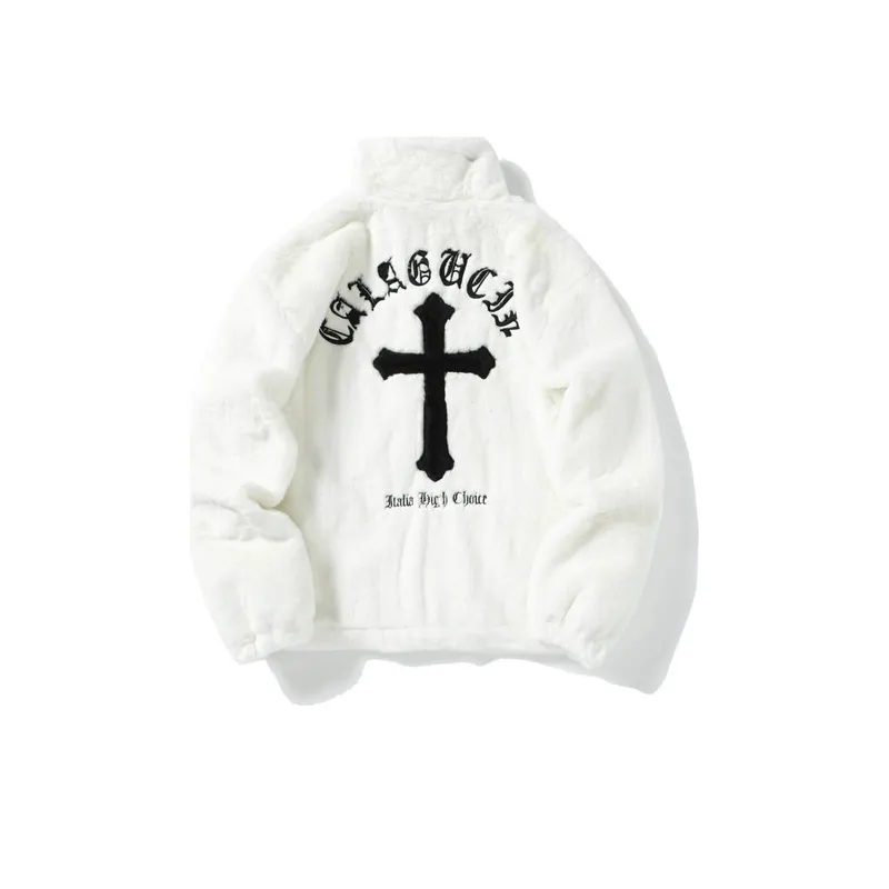 Hip Hop Printed Lambswool Jacket-1