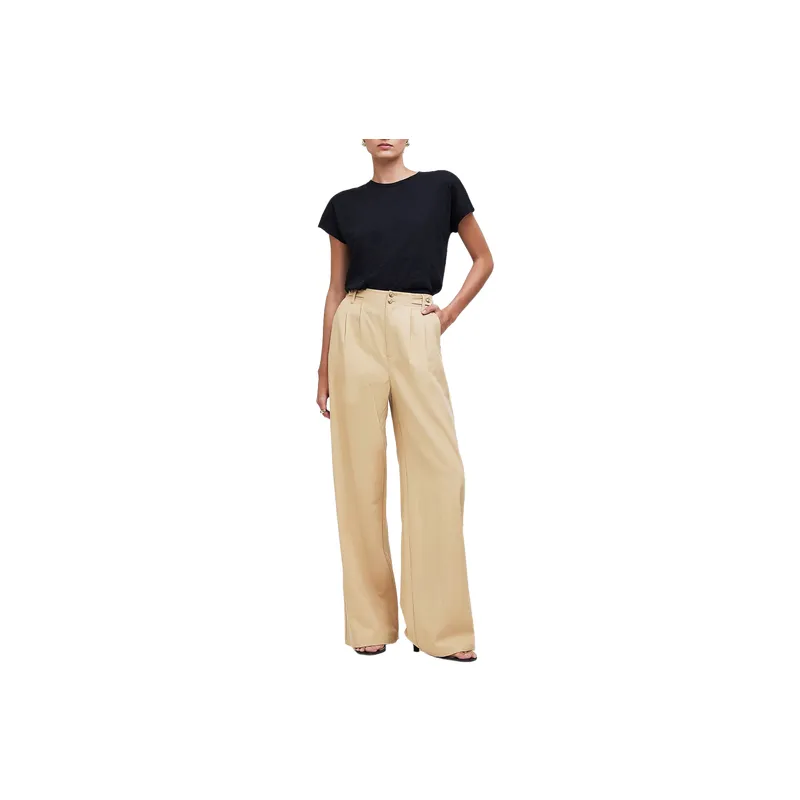 Casual Loose Polyester Suit Trousers Women-4