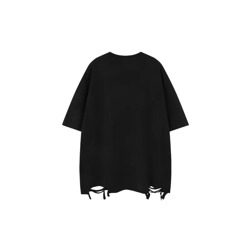 Simple Retro Cotton Blended Fabric T Shirt Unisex-1