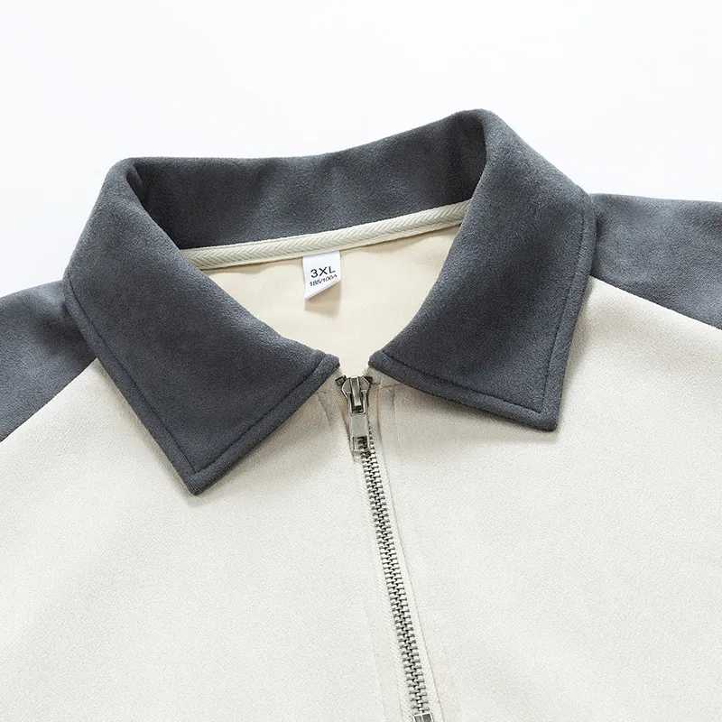 Casual Zipper Polyester Sweatshirt-9