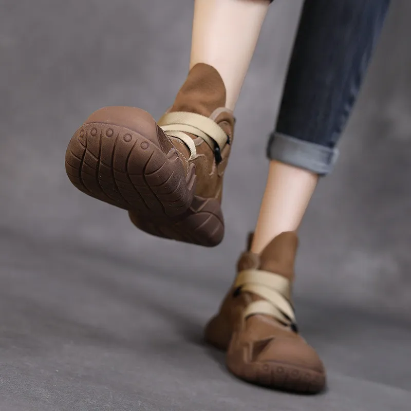 Retro Simple Outdoor Boots-1