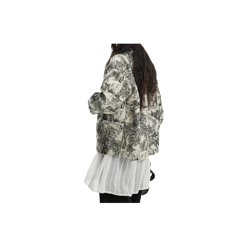 Zoo Drawstring Decorative Laps Jacket-3