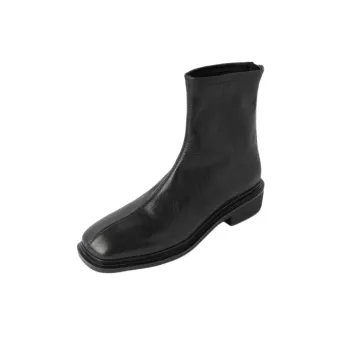 Retro Zipper Ankle Boots