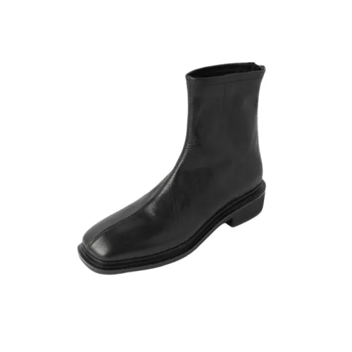 Retro Zipper Ankle Boots