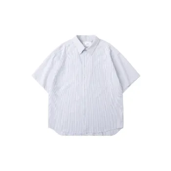 Casual Striped 100% Cotton Shirt Unisex