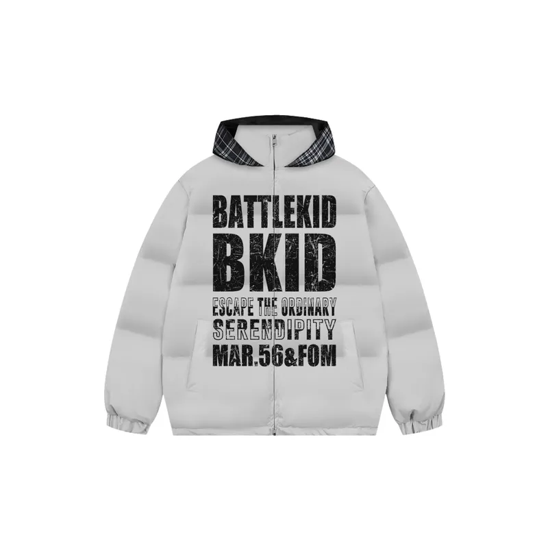 Loose Warming Blended Synthetic Fabrics Quilted Jacket-6