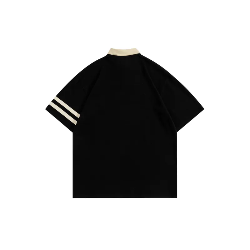 Retro Trendy Color Matching T Shirt-5