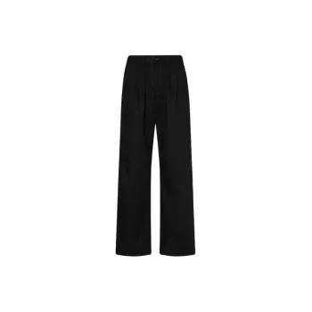 Simple Loose Blended Synthetic Fabrics Casual Pants