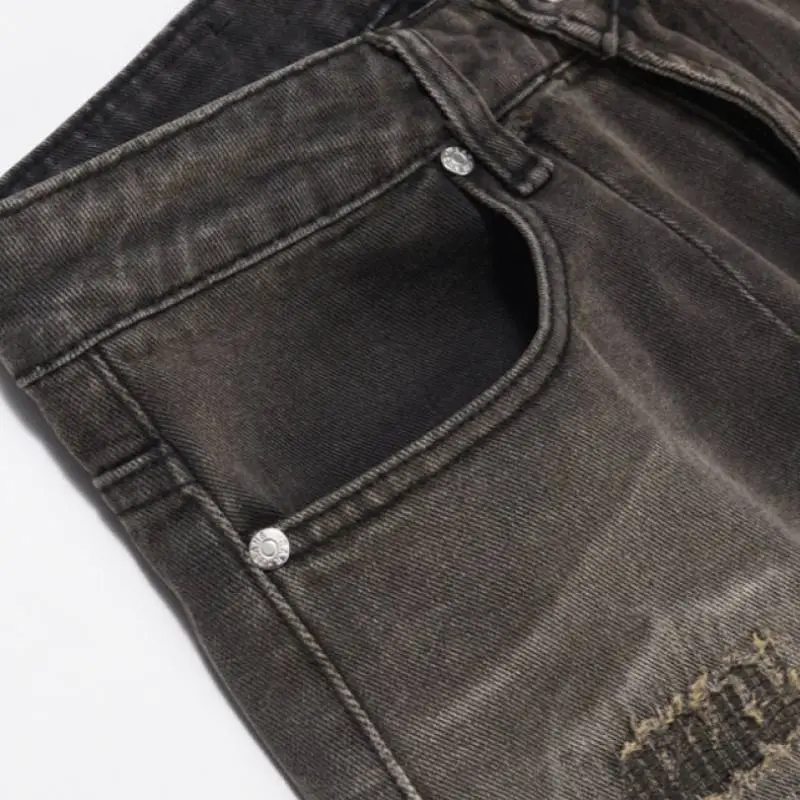 Retro Casual Denim Shorts-2
