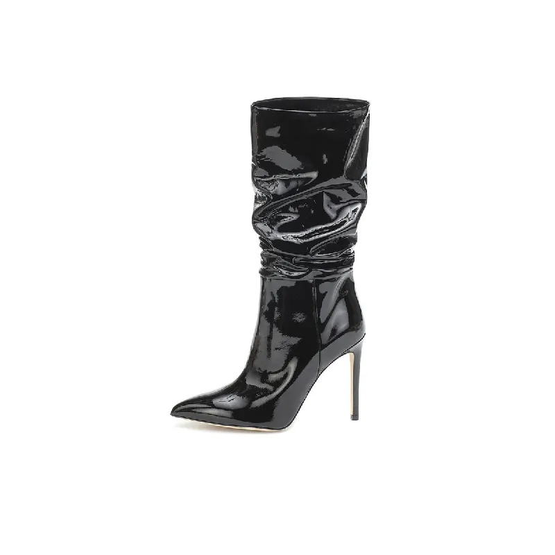 MOON BOOT Shearling Snow Buckle Boots