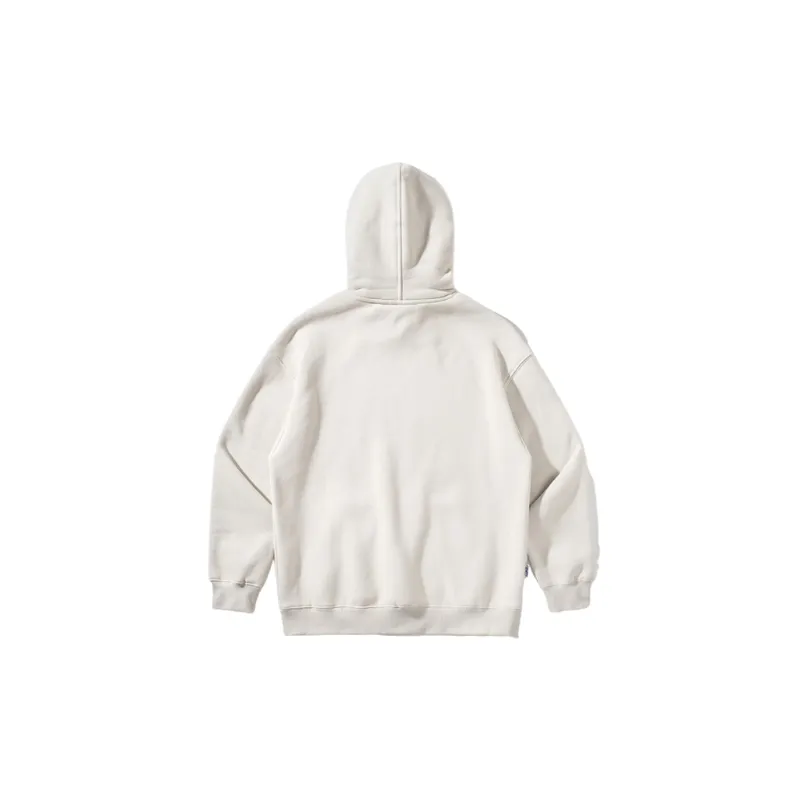 Retro Cartoon Dog Print Fleece Hoodie-1