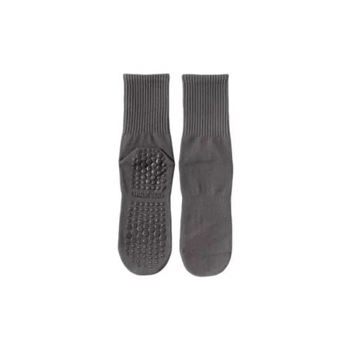 Simple Plain 100% Cotton Mid Calf Sock