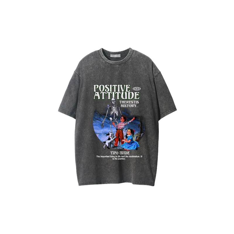 Loose Casual Cotton Blended Fabric T Shirt-5