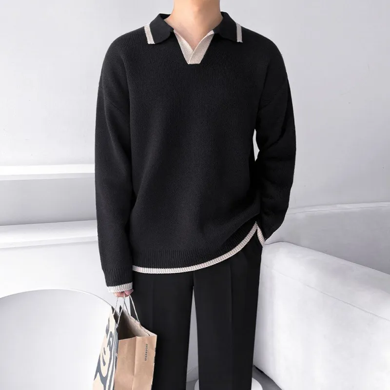 Contrast Color Fashionable Rayon Polo-2