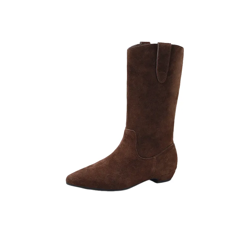 Fashionable Plain Knee High Boots-0