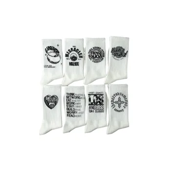 Casual Simple Cotton Mid Calf Sock