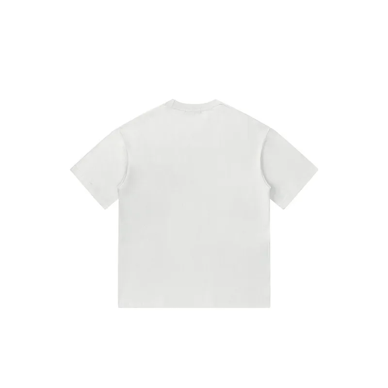 Ink Splashed Cotton T Shirt-13