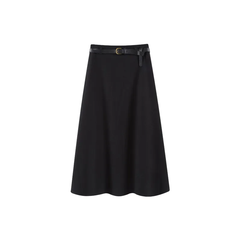 Simple Basics Polyester Skirt Women-0