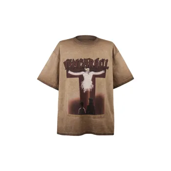 Retro Washed Old Vintage High Street Short Sleeve T shirt
