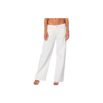 Simple Straight Leg Jeans Women