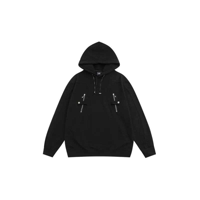 Street Hiphop Design Sense Hooded Sweater-5