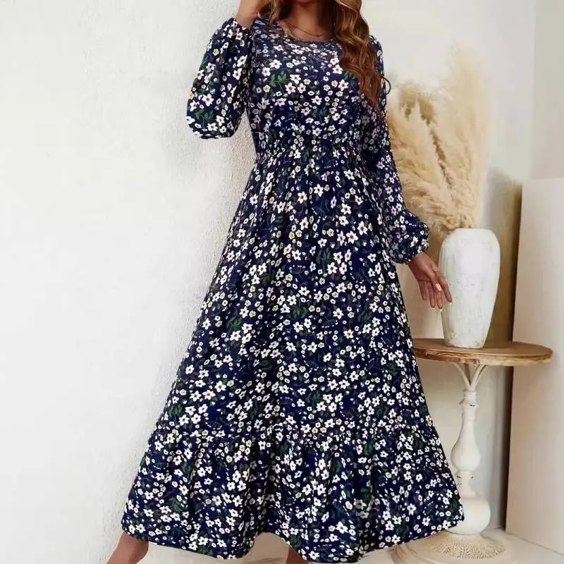 Fashion Casual Long Sleeved Dress-1