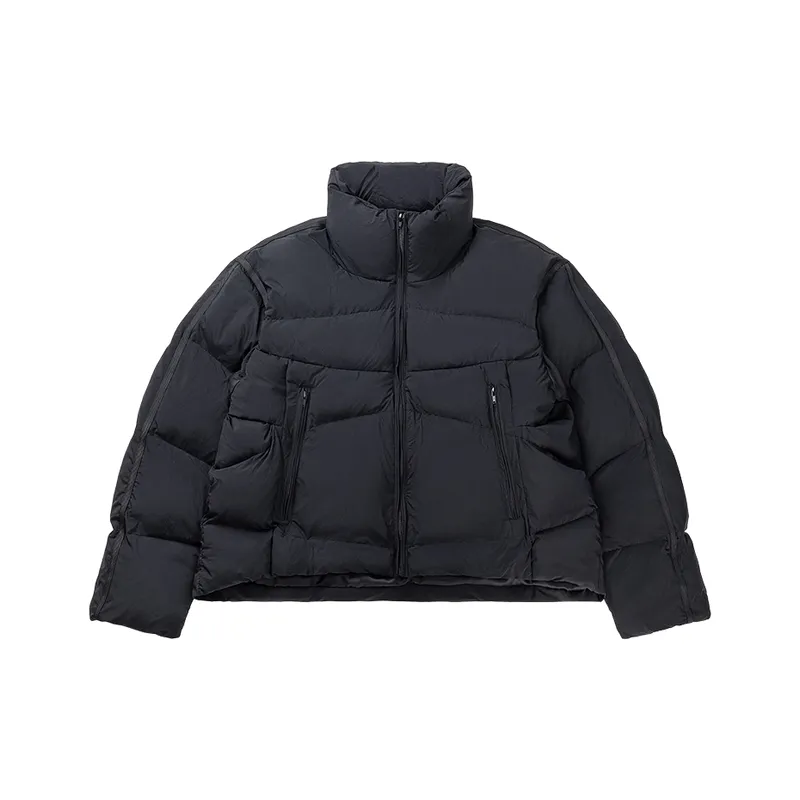 Retro Loose Blended Synthetic Fabrics Quilted Jacket-0