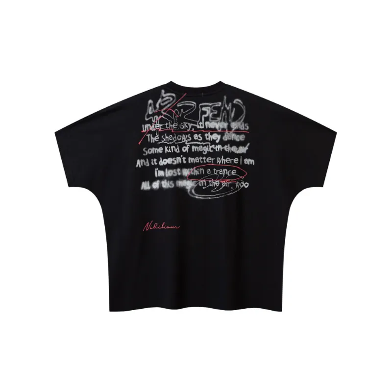 Casual Letter 100% Cotton T-Shirt-5