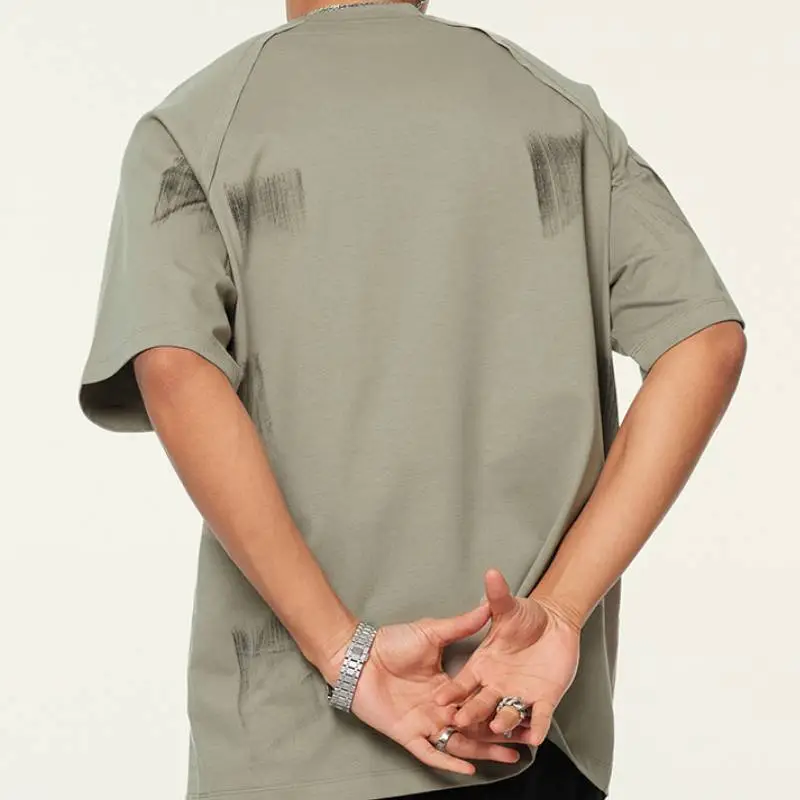 Retro Loose Cotton T Shirt-7
