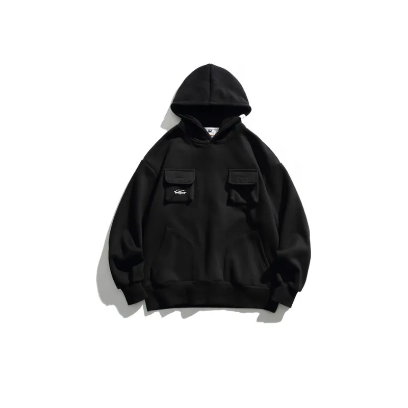 Fleece lined Heavy Hooded Trendy Brand Thickened Top-10