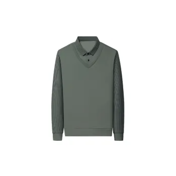 Casual Striped Blended Synthetic Fabrics Shirt