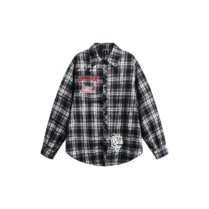 Casual Loose Blended Synthetic Fabrics Shirt-0
