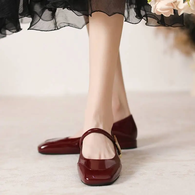 Casual Plain Mary Jane Shoes-7