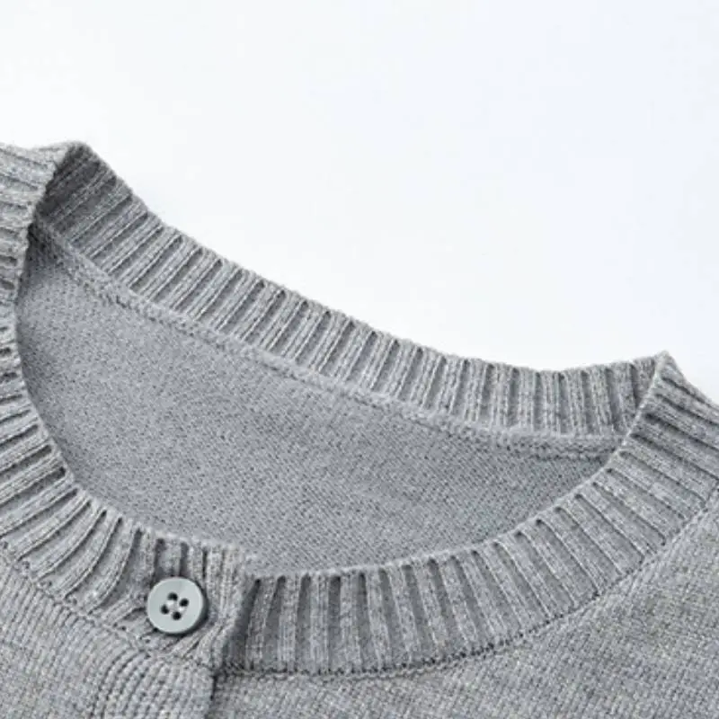 Retro Cardigan Spandex Knitwear Women-2