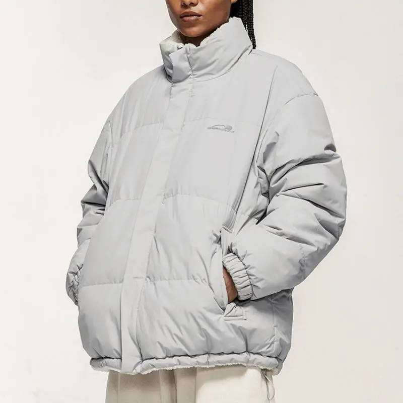 Casual Plain Quilted Jacket-3