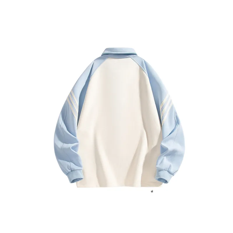 Casual Striped Polyester Sweatshirt-3