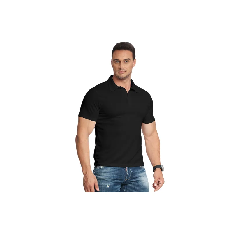 Sporty Plain Nylon Polo Man-5
