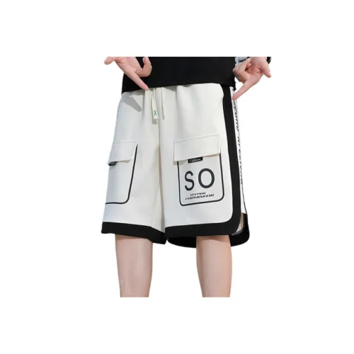 Breathable Loose Straight Split Shorts