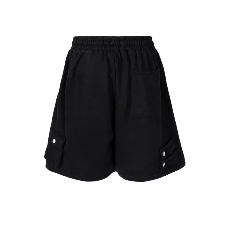 Terry Elastic Waist Cannon Shorts-1