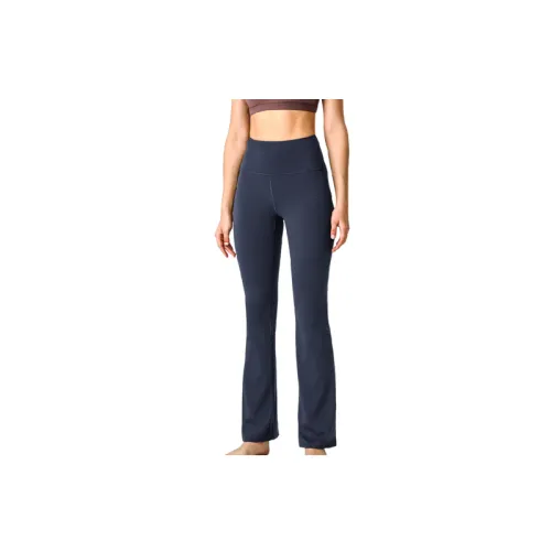 Fashionable Sporty Nylon Spandex Double Sided Brushed Fabric Casual Pants Women