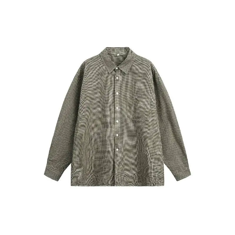 Fashionable Loose Combed Cotton Shirt-4