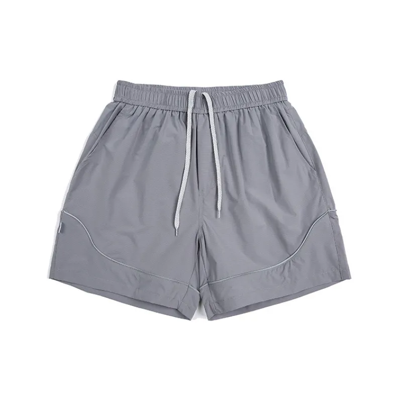 Simple Fashionable Blended Synthetic Fabrics Sports Shorts-4
